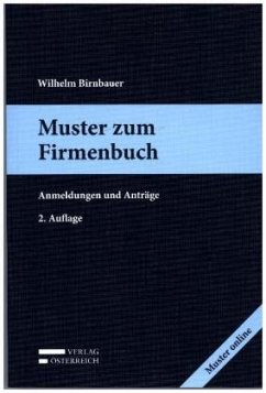 Cover Muster zum Firmenbuch, m. 1 Buch, m. 1 Beilage