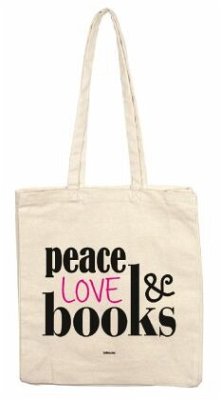 Peace Love Books, Stofftasche