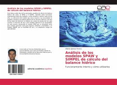 Análisis de los modelos SPAW y SIMPEL de cálculo del balance hídrico