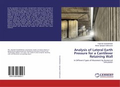 Analysis of Lateral Earth Pressure for a Cantilever Retaining Wall - Zendehkhater, Fatemeh;Aghajani Kalkhouran, Abbas