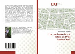 Les cas d'ouverture à référé en Droit camerounais - Enganeben, Marie Eliane Flora