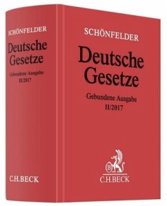 Schönfelder Deutsche Gesetze, gebundene Ausgabe ohne Fortsetzung, Ausg. II/2017