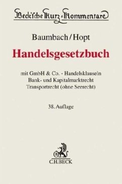 Handelsgesetzbuch (HGB), Kommentar - Baumbach, Adolf;Hopt, Klaus J.