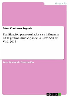 Planificación para resultados y su influencia en la gestión municipal de la Provincia de Virú, 2015