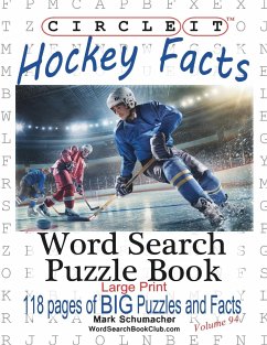 Circle It, Ice Hockey Facts, Large Print, Word Search, Puzzle Book
