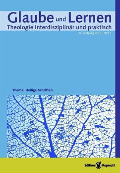Cover Glaube und Lernen 1/2016 - Einzelkapitel - Heilige Schriften (eBook, PDF)