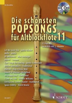 Cover Die schönsten Popsongs für Alt-Blockflöte, m. Audio-CD