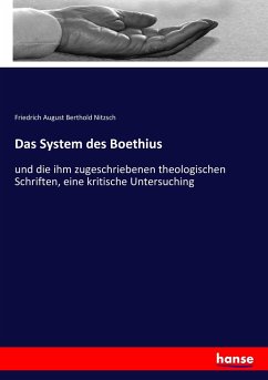 Das System des Boethius - Nitzsch, Friedrich August Berthold