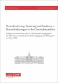 Restrukturierung, Sanierung und Insolvenz