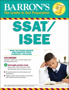 Ssat/ISEE: High School Entrance Examinations - Elliott, Kathleen J.; Geraci, Carmen; Ebner, David