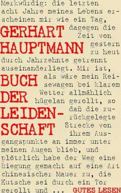 Buch der Leidenschaft (eBook, ePUB) - Hauptmann, Gerhart