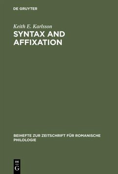Syntax and affixation (eBook, PDF) - Karlsson, Keith E.