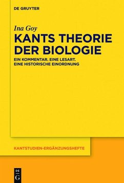 Kants Theorie der Biologie (eBook, ePUB) - Goy, Ina