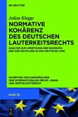 Normative Kohärenz des deutschen Lauterkeitsrechts (eBook, PDF)