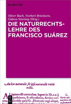 Cover Die Naturrechtslehre des Francisco Suárez (eBook, ePUB)