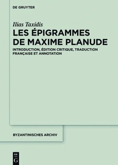 Les Épigrammes de Maxime Planude (eBook, PDF) - Taxidis, Ilias