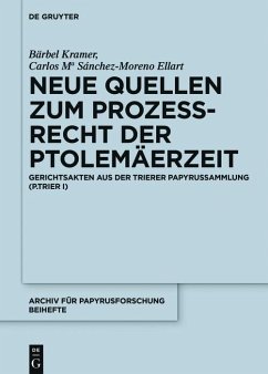 Cover Neue Quellen zum Prozeßrecht der Ptolemäerzeit (eBook, ePUB)