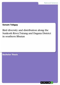 Bird diversity and distribution along the Sunkosh River, Tsirang and Dagana District in southern Bhutan