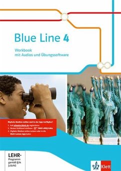 Blue Line. Workbook mit Audios und Übungssoftware 8. Schuljahr. Ausgabe 2014