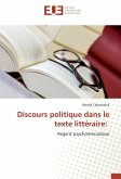 Discours politique dans le texte littéraire: