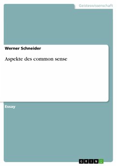 Aspekte des common sense (eBook, ePUB)