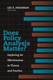 Does Policy Analysis Matter? (eBook, ePUB)