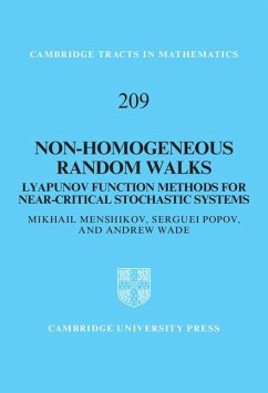 Non-homogeneous Random Walks (eBook, ePUB) - Menshikov, Mikhail