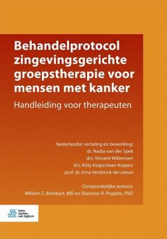 Behandelprotocol Zingevingsgerichte Groepstherapie Voor Mensen Met Kanker - Spek, Nadia van der; Willemsen, Vincent; Knipscheer-Kuipers, Kitty; Verdonck-De Leeuw, Irma; Breitbart, William S; Poppito, Shannon R