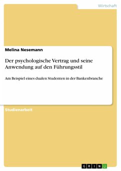 Der psychologische Vertrag und seine Anwendung auf den Führungsstil (eBook, ePUB)