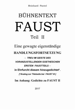 Cover BÜHNENTEXT FAUST - TEIL II - (eBook, PDF)