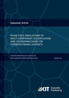 Phase-field simulations of multi-component solidification and coarsening based on thermodynamic datasets