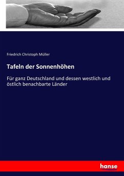 Tafeln der Sonnenhöhen - Müller, Friedrich Christoph