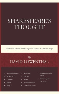 Shakespeare's Thought - Lowenthal, David