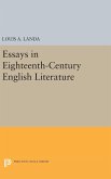 Essays in Eighteenth-Century English Literature