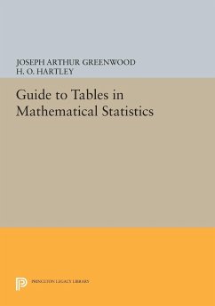 Guide to Tables in Mathematical Statistics - Greenwood, Joseph Arthur; Hartley, H. O.