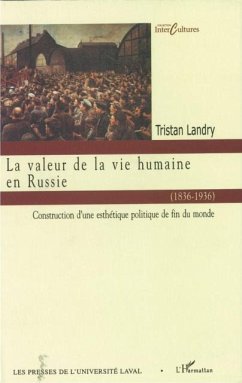 Cover Valeur de la vie humaine en Russie (1836-1936) (eBook, PDF)
