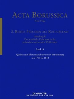 Cover Quellen zum Elementarschulwesen in Brandenburg von 1796 bis 1848 (eBook, ePUB)