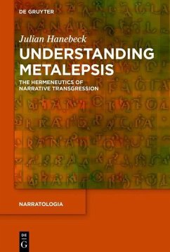 Understanding Metalepsis (eBook, PDF) - Hanebeck, Julian