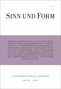 Sinn und Form 2/2017 - Scherer, MarieLuise