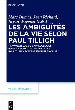 Les ambiguïtés de la vie selon Paul Tillich (eBook, PDF)
