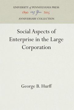 Cover Social Aspects of Enterprise in the Large Corporation