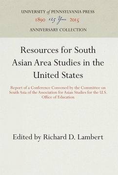 Resources for South Asian Area Studies in the United States