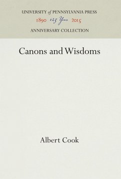 Canons and Wisdoms - Cook, Albert