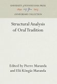 Structural Analysis of Oral Tradition