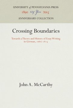 Crossing Boundaries - McCarthy, John A.