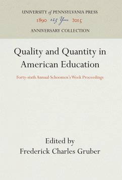 Cover Quality and Quantity in American Education