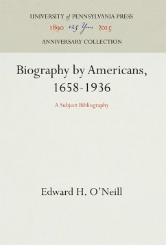 Cover Biography by Americans, 1658-1936