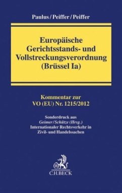 Cover Europäische Gerichtsstands- und Vollstreckungsverordnung (Brüssel Ia)