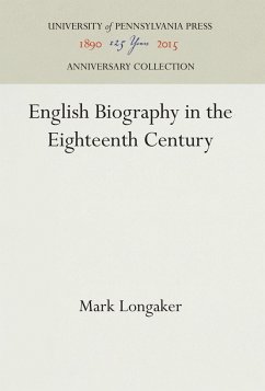 Cover English Biography in the Eighteenth Century