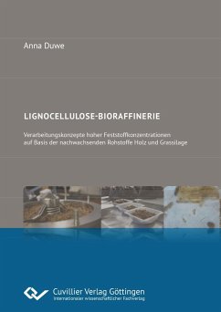 Lignocellulose-Bioraffinerie. Verarbeitungskonzepte hoher Feststoffkonzentrationen auf Basis der nachwachsenden Rohstoffe Holz und Grassilage - Duwe, Anna